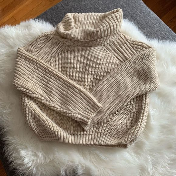 moon & madison Tops Moon And Madison Cowl Neck Knit Sweater Poshmark